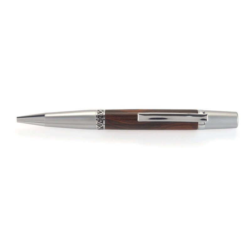 Wall Street II Elegant Ballpoint Pen Kit - Finish:Satin Chrome